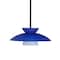 Besa Lighting Trilo 15 Stem Pendant, Blue Matte, Bronze Finish, 1x9W LED 1TT-451323-LED-BR - alternate 1